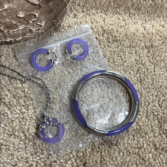 Amethyst jewelry set